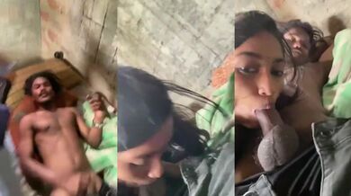 College girl ne lover ko blowjob dete hue banayi XXX reel