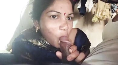 Dehati bihari aunty ne suck kiya husband ka big dick