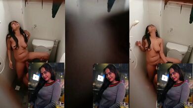 Hostel bathroom me horny girl ki nude pussy sucking clip