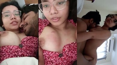 Chashme wali amateur Malayali couple ka viral sex tape