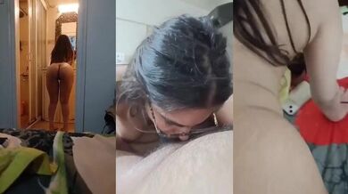 Big ass wali Akanksha ka slutty blowjob mms in Hindi